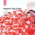 Beetles Clear Pink Gel Polish Top Coat 15ML