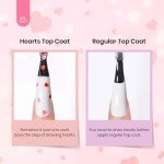Beetles Clear Pink Gel Polish Top Coat 15ML