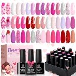 Beetles 20-Color Pink Gel Polish Set