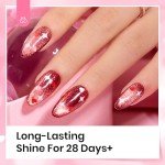Beetles Clear Pink Gel Polish Top Coat 15ML