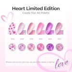 6-Color Gel Nail Polish Set – Pink & Glitter