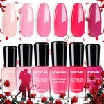Hot Pink Nail Polish Set for Valentine's Day