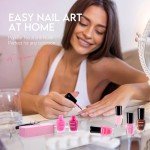 Hot Pink Nail Polish Set for Valentine's Day