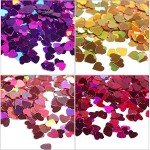 Valentine's Heart Nail Glitter Sequins - 12 Colors