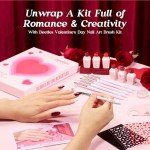 Valentine's Red Gel Polish & Nail Art Set