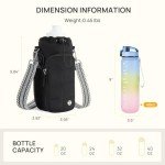 Water Bottle Holder with Strap - 40 oz Crossbody