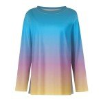 Women's Lightweight Gradient Long Sleeve T-Shirts