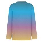 Women's Lightweight Gradient Long Sleeve T-Shirts