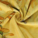 Trendy Yellow Floral Summer Blouse for Plus Size