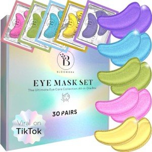 BLOOMORA Under Eye Mask - 30 Pairs for Brightening