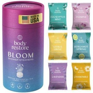 Bloom Aromatherapy Shower Steamers 6-Pack Gift Set