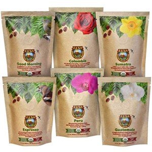 Organic Coffee Sampler Pack - 6 Whole Bean Bags
