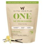 VitaHustle ONE Vanilla Vegan Protein Powder 20G