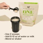 VitaHustle ONE Vanilla Vegan Protein Powder 20G