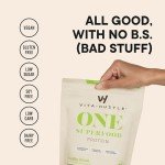 VitaHustle ONE Vanilla Vegan Protein Powder 20G