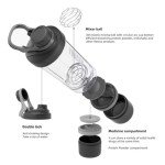 Youcanplato 600ml Protein Shaker with Storage Container