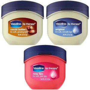 Vaseline Lip Therapy 3-Pack: Original, Rosy, Cocoa Butter