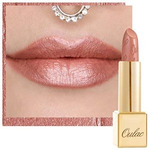 Oulac Vegan Metallic Nude Lipstick with Shine