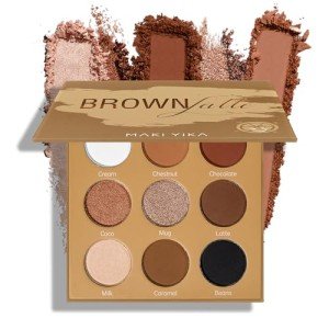 9-Color Brown Eyeshadow Palette for Stunning Looks