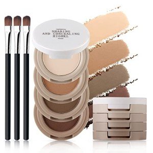 HOSAILY 4-in-1 Matte Eyeshadow Palette with Brush