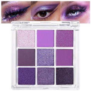Amy's Diary Purple Matte Shimmer Eye Shadow Palette