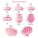 Silicone Scalp Massager Shampoo Brush - Pink