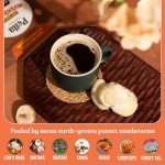 Organic Mushroom Instant Coffee - 60 Servings, 7 Mushrooms
