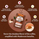 Organic Mushroom Instant Coffee - 60 Servings, 7 Mushrooms