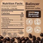 Balincer Organic Mushroom Coffee with 6 Adaptogens