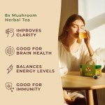 Gya Tea Co Mushroom Herbal Tea Pods for Focus