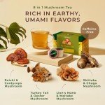 Gya Tea Co Mushroom Herbal Tea Pods for Focus