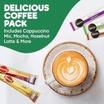 Instant Mushroom Coffee Packets Variety - 15 Sachets