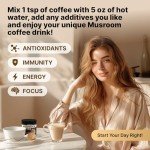 Organic Mushroom Coffee Mix - 9 Adaptogens for Energy