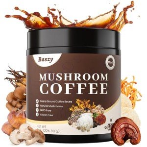 Baszy 10-in-1 Mushroom Coffee Blend - 8oz