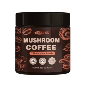 ORGFUN Mushroom Coffee Blend with 7 Superfoods