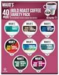 Maud's Variety Pack Dark Roast Coffee Pods, 40 ct