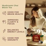 Mushroom Chai Tea Pods for Focus & Energy