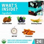 Brain Boosting Dark Coffee Pods with MCT, 24ct