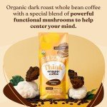 Dark Roast Organic Mushroom Coffee with Lion's Mane