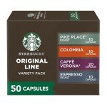 Starbucks Intense Espresso Pods Variety Pack, 50-count