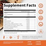 Instant Mushroom Coffee Mix with Superfoods - 15Ct