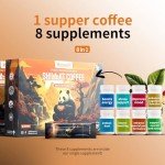 Instant Mushroom Coffee Mix with Superfoods - 15Ct