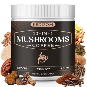 KEDISOM 10-in-1 Instant Organic Mushroom Coffee