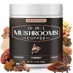 KEDISOM 10-in-1 Instant Organic Mushroom Coffee