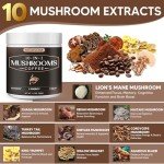KEDISOM 10-in-1 Instant Organic Mushroom Coffee