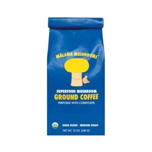Malama Cordyceps Coffee with Kona Blend, 12 oz