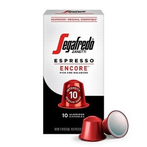 Segafredo Zanetti Espresso Capsules, Intensity 10, 10 Count