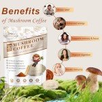 Mushroom Coffee Powder - 30 Servings, 10 Superfoods