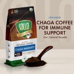 Sollo Chaga Mushroom Organic Dark Roast Coffee