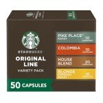 Starbucks Nespresso Mild Variety Pack Coffee Pods